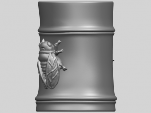 brush pot pencil vase bamboo 3D-Druckmodell