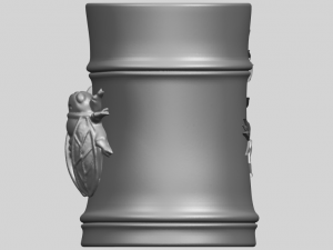 brush pot pencil vase bamboo 3D-Druckmodell