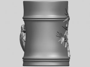 brush pot pencil vase bamboo 3D-Druckmodell