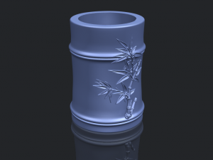 brush pot pencil vase bamboo 3D-Druckmodell