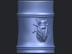 brush pot pencil vase bamboo 3D-Druckmodell