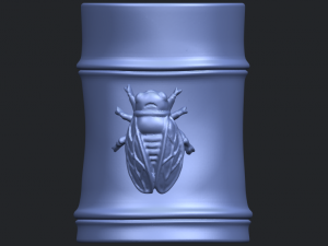 brush pot pencil vase bamboo 3D-Druckmodell
