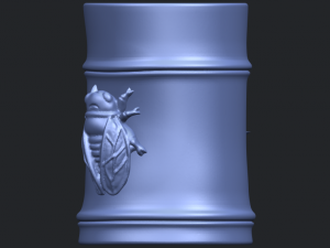 brush pot pencil vase bamboo 3D-Druckmodell