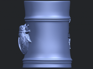 brush pot pencil vase bamboo 3D-Druckmodell
