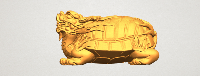 dragon tortoise 3Dプリントモデル .c4d .max .obj .3ds .fbx .stl .blend 