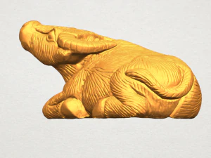 bull 04 buffalo 01 3D Print Model