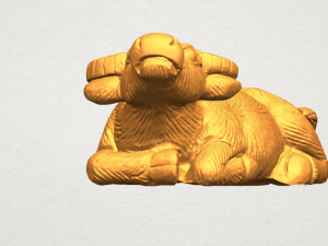 bull 04 buffalo 01 3D-Druckmodell