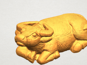 bull 04 buffalo 01 3D-Druckmodell