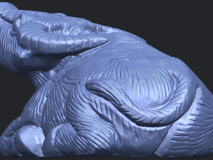 bull 04 buffalo 01 3D-Druckmodell