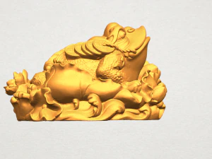 the golden toad 3D Print Model