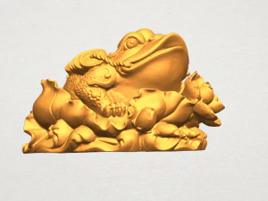 the golden toad 3D Print Model