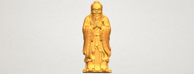 confucius 3D-Druckmodell .c4d .max .obj .3ds .fbx .stl .blend 