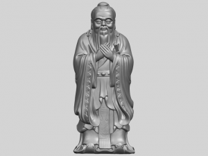 confucius 3D-Druckmodell