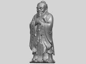 confucius 3D-Druckmodell