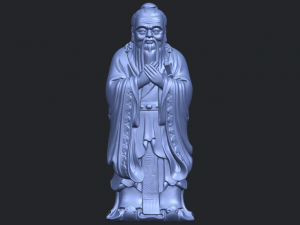 confucius 3D-Druckmodell