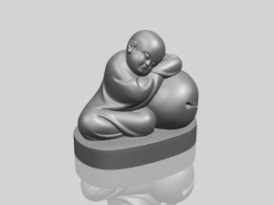 little monk 02 Modello di stampa 3D