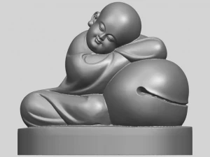 little monk 02 3D Print Model