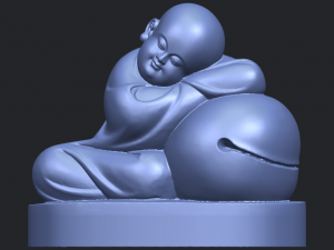 little monk 02 Modello di stampa 3D