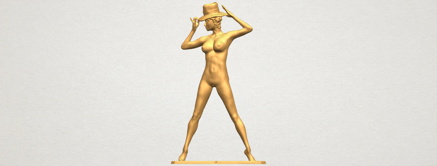 naked girl 15 3D Print Model .c4d .max .obj .3ds .fbx .stl .blend 