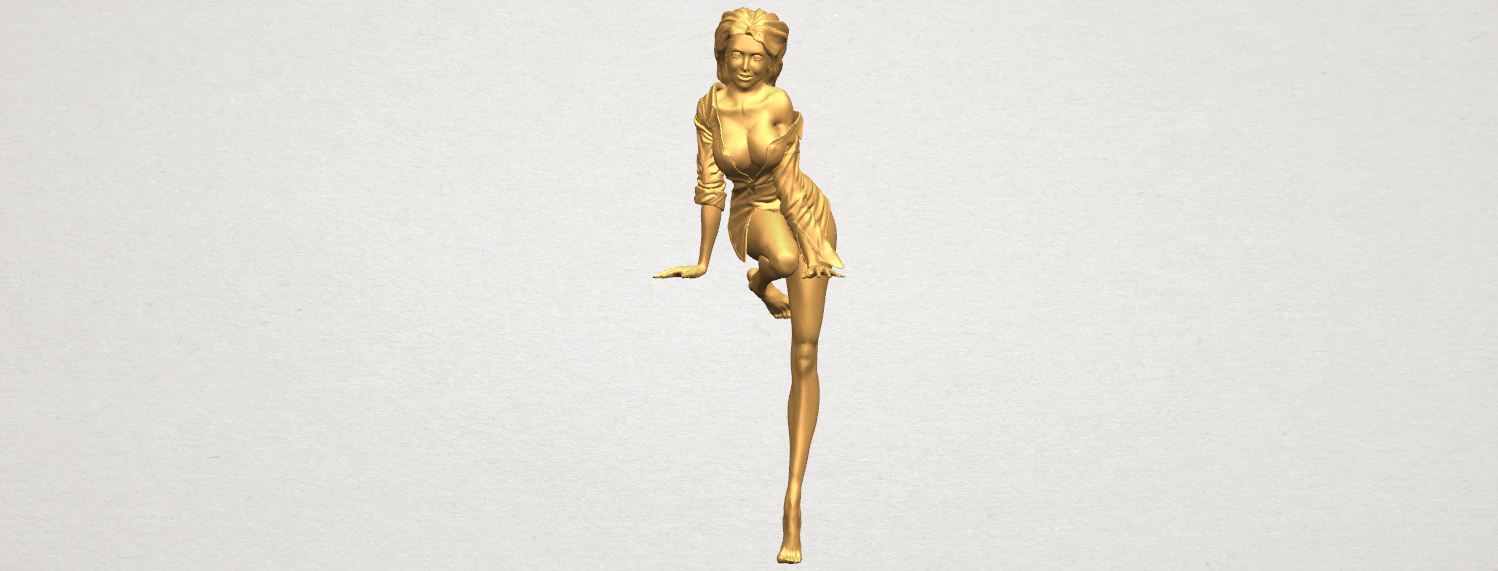 sexy girl 06 3D Print Model .c4d .max .obj .3ds .fbx .stl .blend 