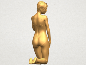 sexy girl 07 bending knees 3D Принт Модель