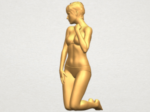 sexy girl 07 bending knees 3D Принт Модель