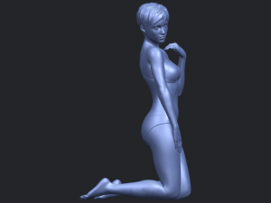 sexy girl 07 bending knees 3D Принт Модель