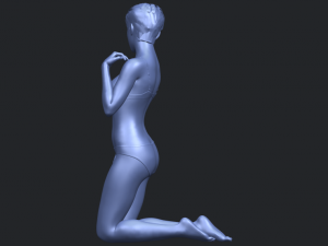 sexy girl 07 bending knees 3D Принт Модель