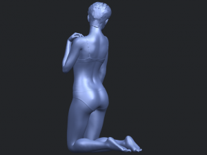 sexy girl 07 bending knees 3D Принт Модель