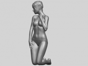 sexy girl 07 bending knees 3D Принт Модель