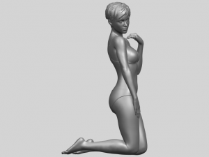 sexy girl 07 bending knees 3D Принт Модель