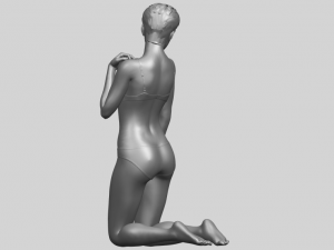 sexy girl 07 bending knees 3D Принт Модель