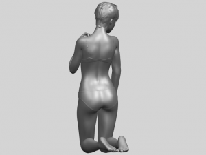 sexy girl 07 bending knees 3D Принт Модель