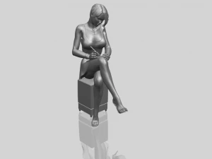 beautiful girl 05 3D Print Model