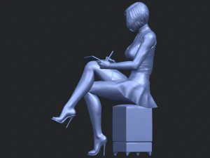beautiful girl 05 3D Print Model