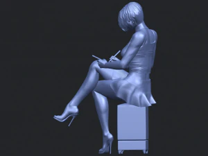beautiful girl 05 3D Print Model