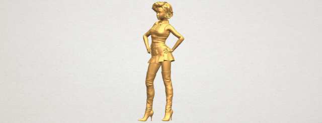 beautiful girl 07 3Dプリントモデル .c4d .max .obj .3ds .fbx .stl .blend 