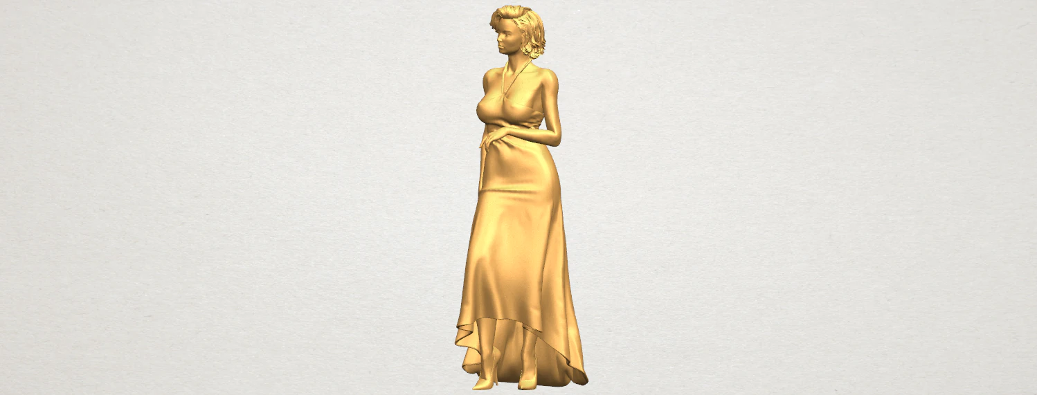 beautiful girl 08 3D Print Model .c4d .max .obj .3ds .fbx .stl .blend