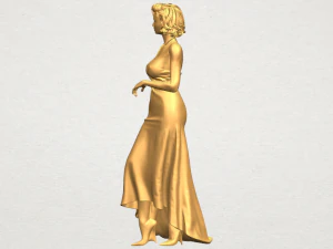 beautiful girl 08 3D Print Model
