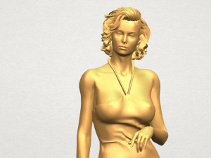beautiful girl 08 Modèles 3D en vedette