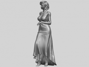 beautiful girl 08 Modèles 3D en vedette