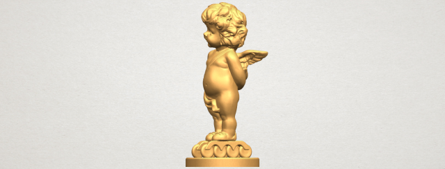angel baby 01 3D Принт Модель .c4d .max .obj .3ds .fbx .stl .blend 