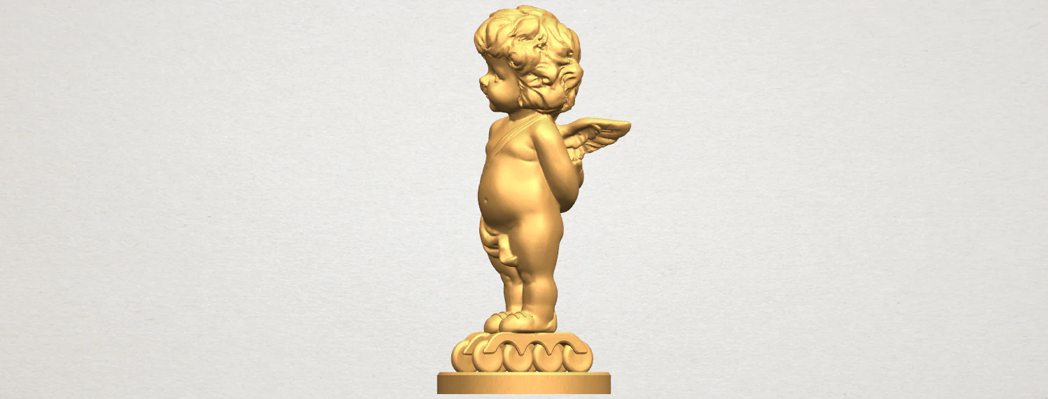 angel baby 01 3D Print Model .c4d .max .obj .3ds .fbx .stl .blend 