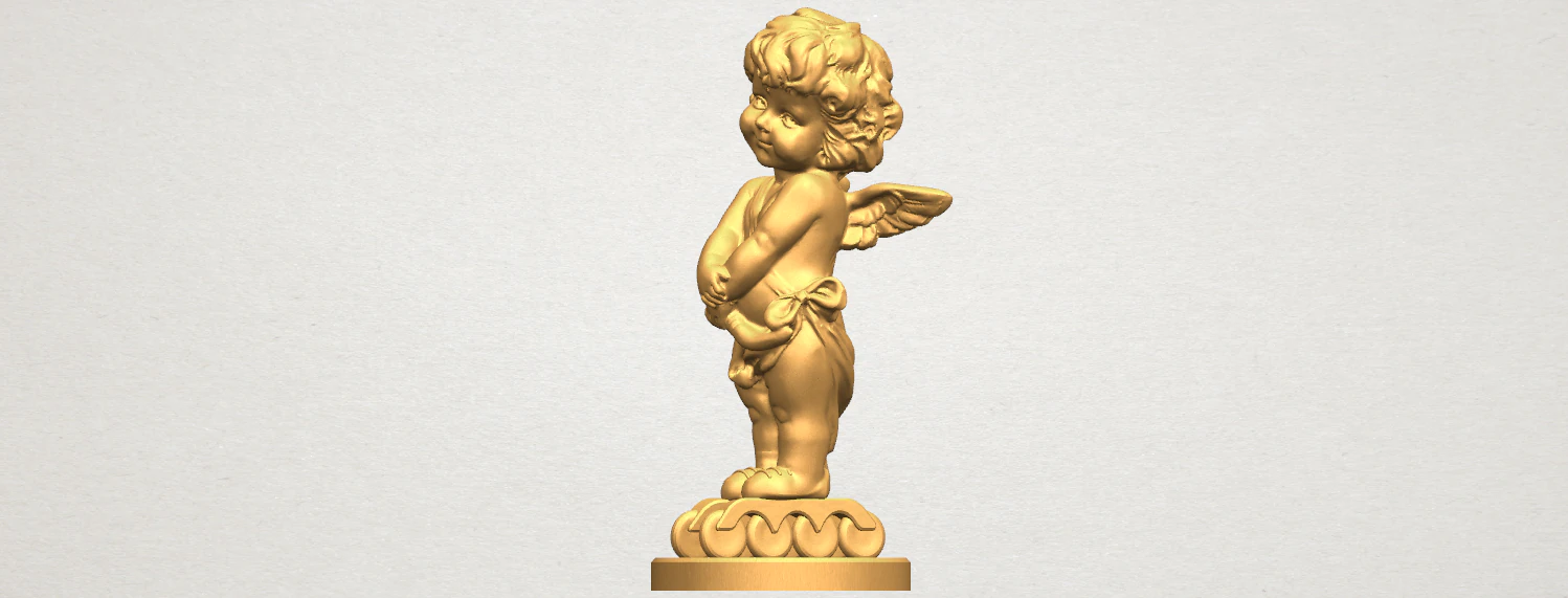 angel baby 02 3D Print Model .c4d .max .obj .3ds .fbx .stl .blend
