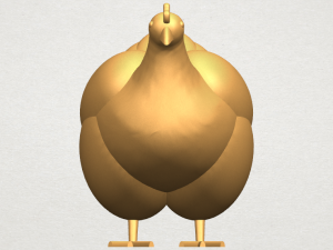 hen Modelo de Impressão 3D