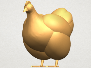 hen Modelo de Impressão 3D