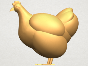 hen Modelo de Impressão 3D