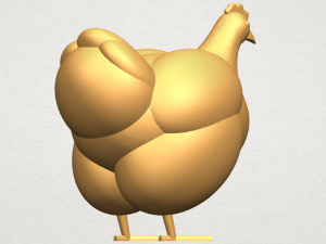 hen Modelo de Impressão 3D