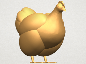 hen Modelo de Impressão 3D