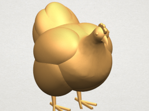hen Modelo de Impressão 3D